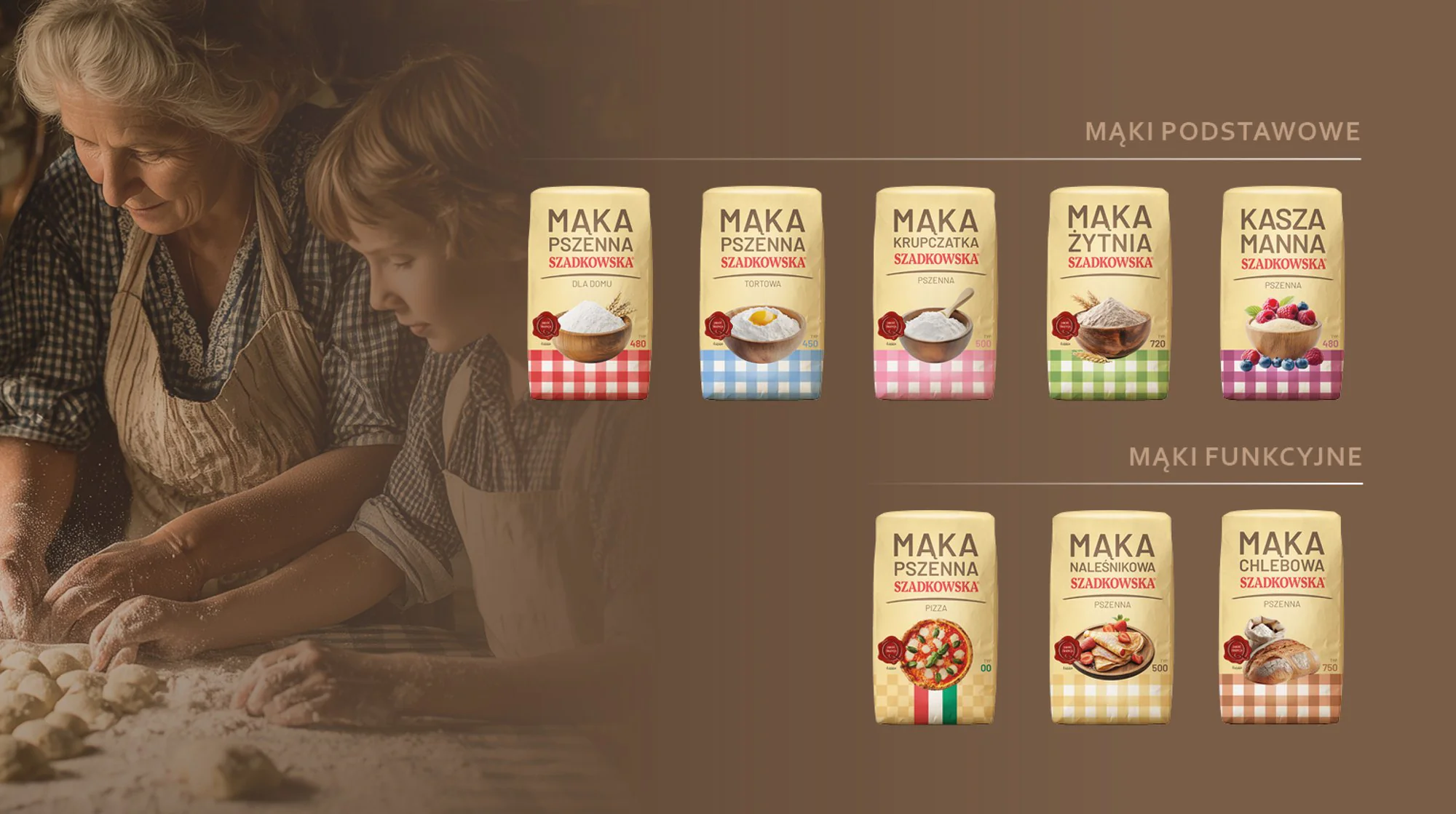Mąka Szadkowska — linia opakowań B2C