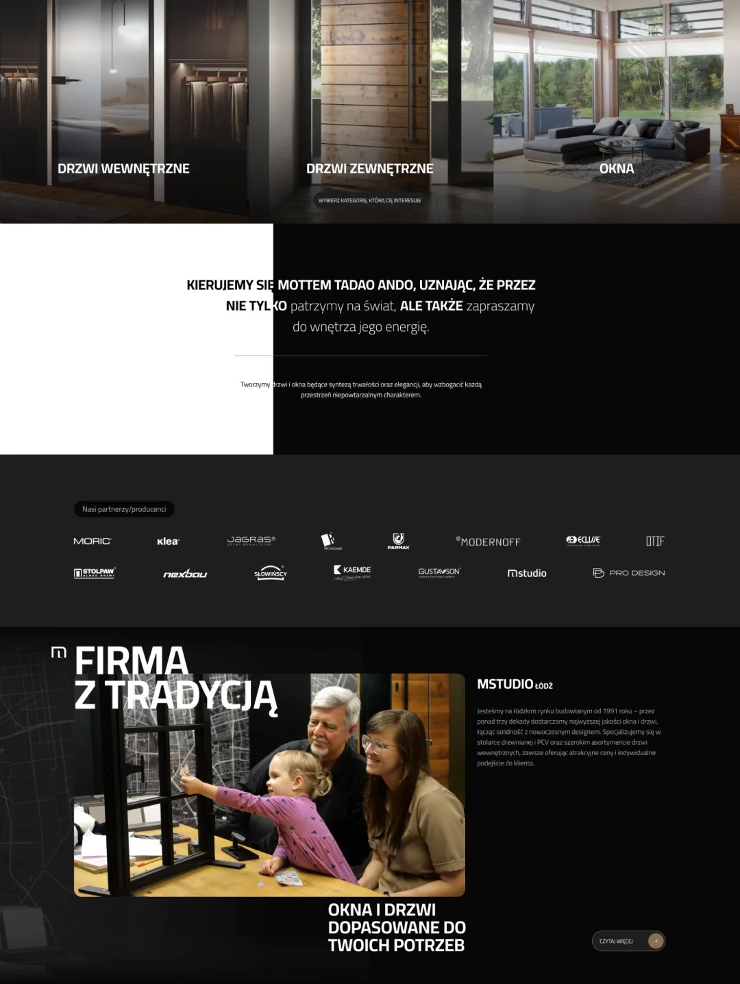 MStudio — strona internetowa, strona główna